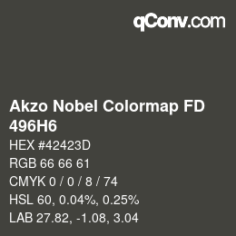 カラーコード: Akzo Nobel Colormap FD - 496H6 | qconv.com