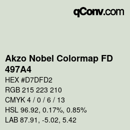 Color code: Akzo Nobel Colormap FD - 497A4 | qconv.com