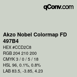 カラーコード: Akzo Nobel Colormap FD - 497B4 | qconv.com