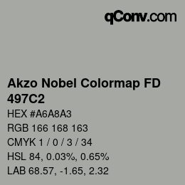 Color code: Akzo Nobel Colormap FD - 497C2 | qconv.com