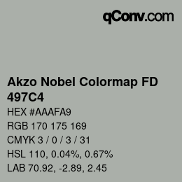 Color code: Akzo Nobel Colormap FD - 497C4 | qconv.com