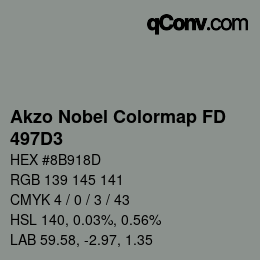 カラーコード: Akzo Nobel Colormap FD - 497D3 | qconv.com