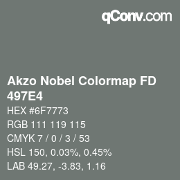 Color code: Akzo Nobel Colormap FD - 497E4 | qconv.com