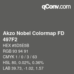 Color code: Akzo Nobel Colormap FD - 497F2 | qconv.com