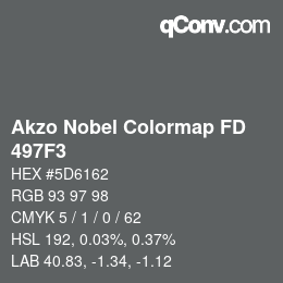 Color code: Akzo Nobel Colormap FD - 497F3 | qconv.com
