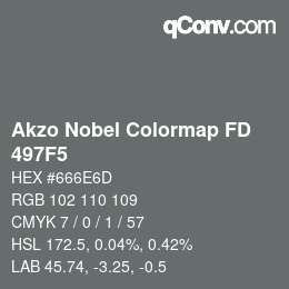 Color code: Akzo Nobel Colormap FD - 497F5 | qconv.com