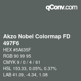 Color code: Akzo Nobel Colormap FD - 497F6 | qconv.com