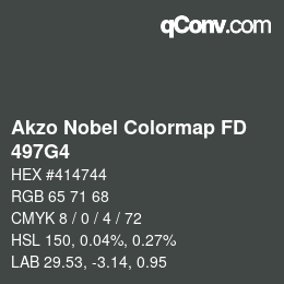 Color code: Akzo Nobel Colormap FD - 497G4 | qconv.com