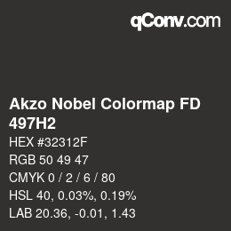 Color code: Akzo Nobel Colormap FD - 497H2 | qconv.com