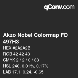 Color code: Akzo Nobel Colormap FD - 497H3 | qconv.com