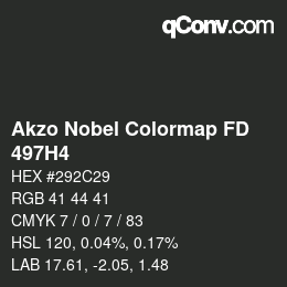 Color code: Akzo Nobel Colormap FD - 497H4 | qconv.com