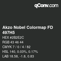 Color code: Akzo Nobel Colormap FD - 497H5 | qconv.com