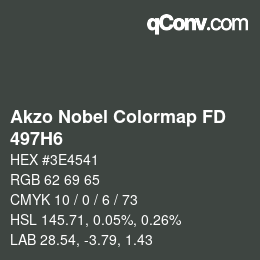 Code couleur: Akzo Nobel Colormap FD - 497H6 | qconv.com