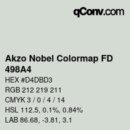 Color code: Akzo Nobel Colormap FD - 498A4 | qconv.com