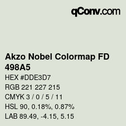 Color code: Akzo Nobel Colormap FD - 498A5 | qconv.com