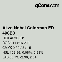 Color code: Akzo Nobel Colormap FD - 498B3 | qconv.com