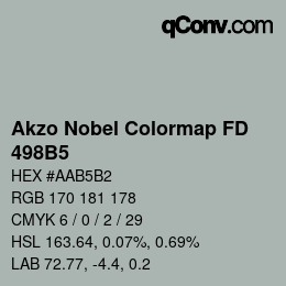 Color code: Akzo Nobel Colormap FD - 498B5 | qconv.com