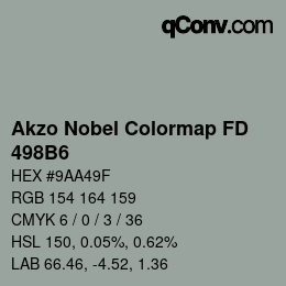 Color code: Akzo Nobel Colormap FD - 498B6 | qconv.com