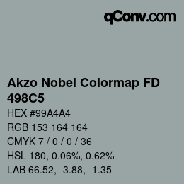 Color code: Akzo Nobel Colormap FD - 498C5 | qconv.com