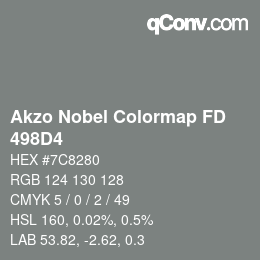 カラーコード: Akzo Nobel Colormap FD - 498D4 | qconv.com
