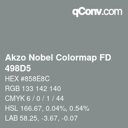 Color code: Akzo Nobel Colormap FD - 498D5 | qconv.com