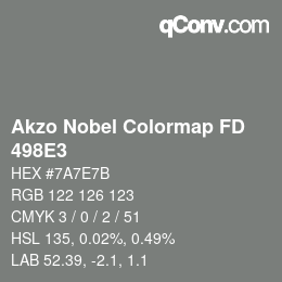 Color code: Akzo Nobel Colormap FD - 498E3 | qconv.com