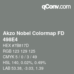 Color code: Akzo Nobel Colormap FD - 498E4 | qconv.com
