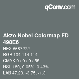 Color code: Akzo Nobel Colormap FD - 498E6 | qconv.com