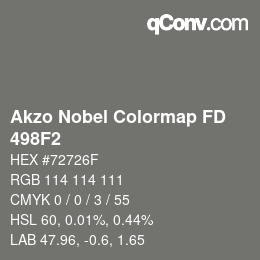 Color code: Akzo Nobel Colormap FD - 498F2 | qconv.com