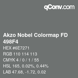 Color code: Akzo Nobel Colormap FD - 498F4 | qconv.com