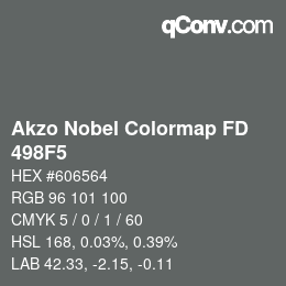 Color code: Akzo Nobel Colormap FD - 498F5 | qconv.com