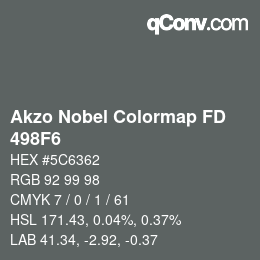 Color code: Akzo Nobel Colormap FD - 498F6 | qconv.com