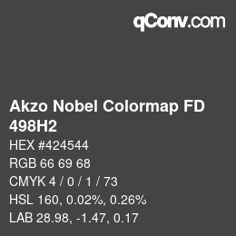 Color code: Akzo Nobel Colormap FD - 498H2 | qconv.com