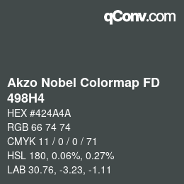 Color code: Akzo Nobel Colormap FD - 498H4 | qconv.com