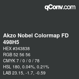 Code couleur: Akzo Nobel Colormap FD - 498H5 | qconv.com