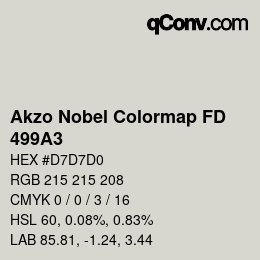 カラーコード: Akzo Nobel Colormap FD - 499A3 | qconv.com