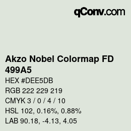 Code couleur: Akzo Nobel Colormap FD - 499A5 | qconv.com