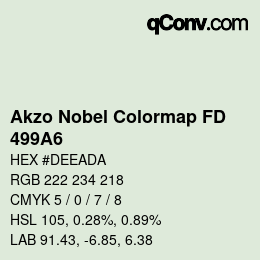 Code couleur: Akzo Nobel Colormap FD - 499A6 | qconv.com