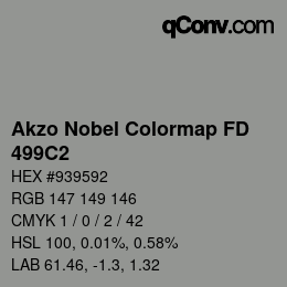 カラーコード: Akzo Nobel Colormap FD - 499C2 | qconv.com