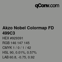 Code couleur: Akzo Nobel Colormap FD - 499C3 | qconv.com