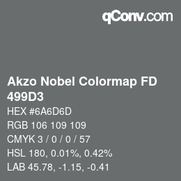 Color code: Akzo Nobel Colormap FD - 499D3 | qconv.com