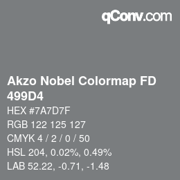 カラーコード: Akzo Nobel Colormap FD - 499D4 | qconv.com