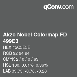 Color code: Akzo Nobel Colormap FD - 499E3 | qconv.com