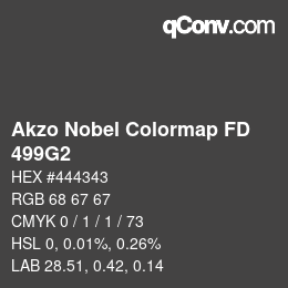 Code couleur: Akzo Nobel Colormap FD - 499G2 | qconv.com