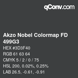 Color code: Akzo Nobel Colormap FD - 499G3 | qconv.com