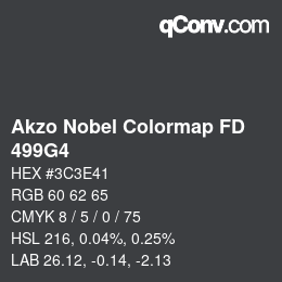Code couleur: Akzo Nobel Colormap FD - 499G4 | qconv.com
