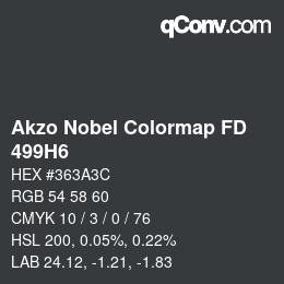 Color code: Akzo Nobel Colormap FD - 499H6 | qconv.com