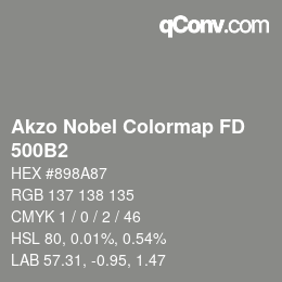 Color code: Akzo Nobel Colormap FD - 500B2 | qconv.com