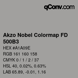 Código de color: Akzo Nobel Colormap FD - 500B3 | qconv.com