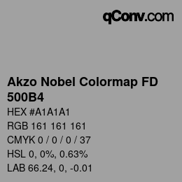 Color code: Akzo Nobel Colormap FD - 500B4 | qconv.com